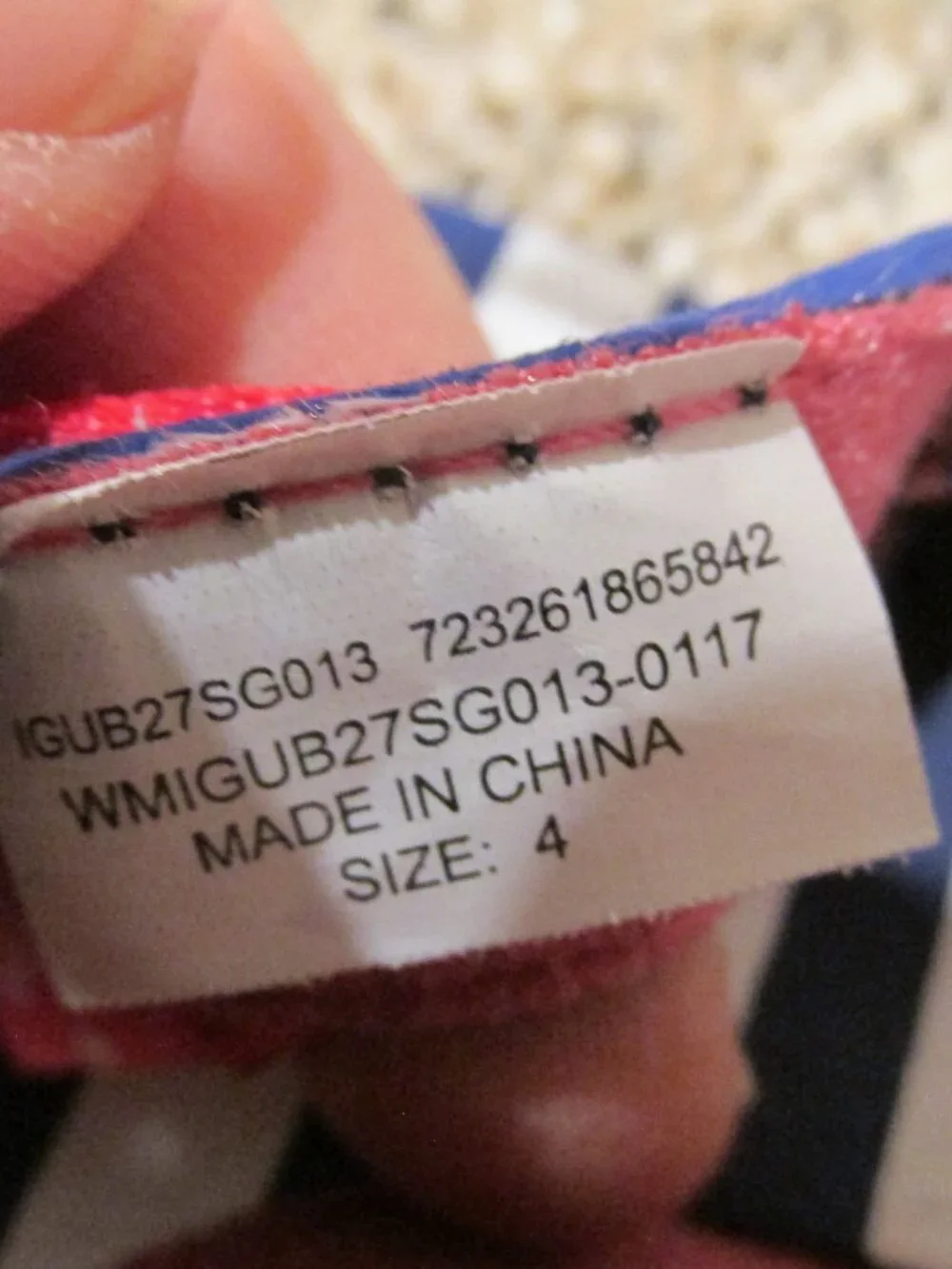 Open Toe Sandals Toddler Girls Size 4‎ Navy Blue White Striped Pink Bow  Shoes